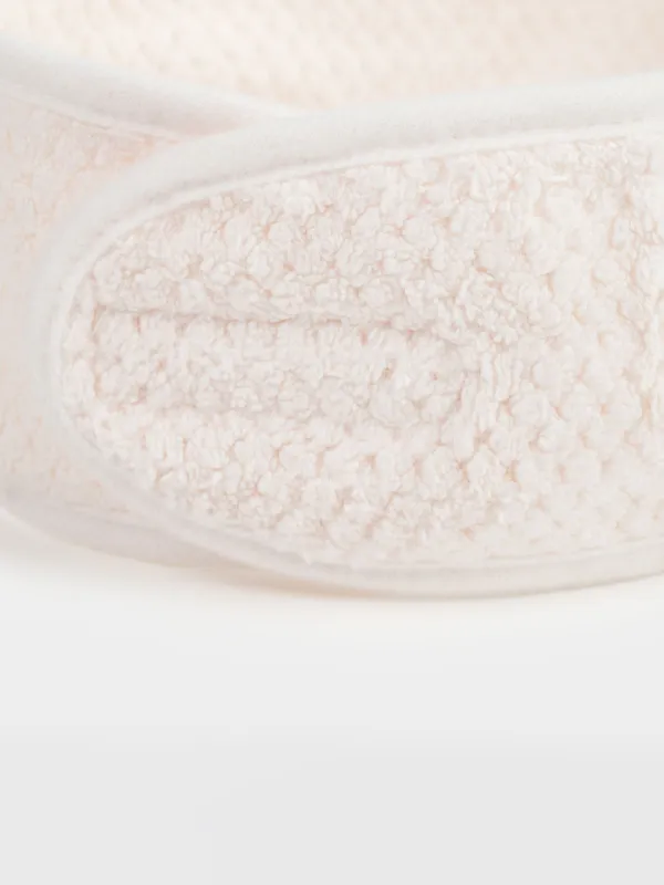 Повязка для волос, 56x9 см, флис, на липучке, молочная, Ratine, image-2