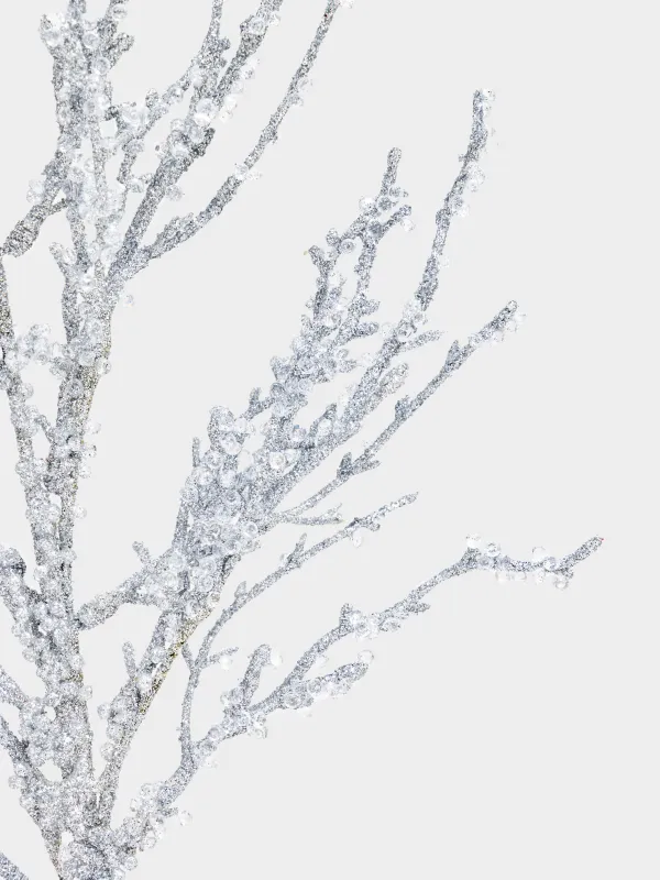 Ветка декоративная, 55 см, Морозная ветка, Crystal decor, image-4