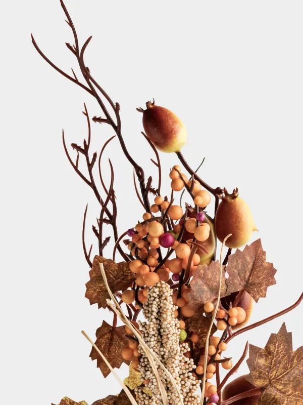 Ветка декоративная, 55 см, Тыквы с ягодами, Forest symphony decor, image-3