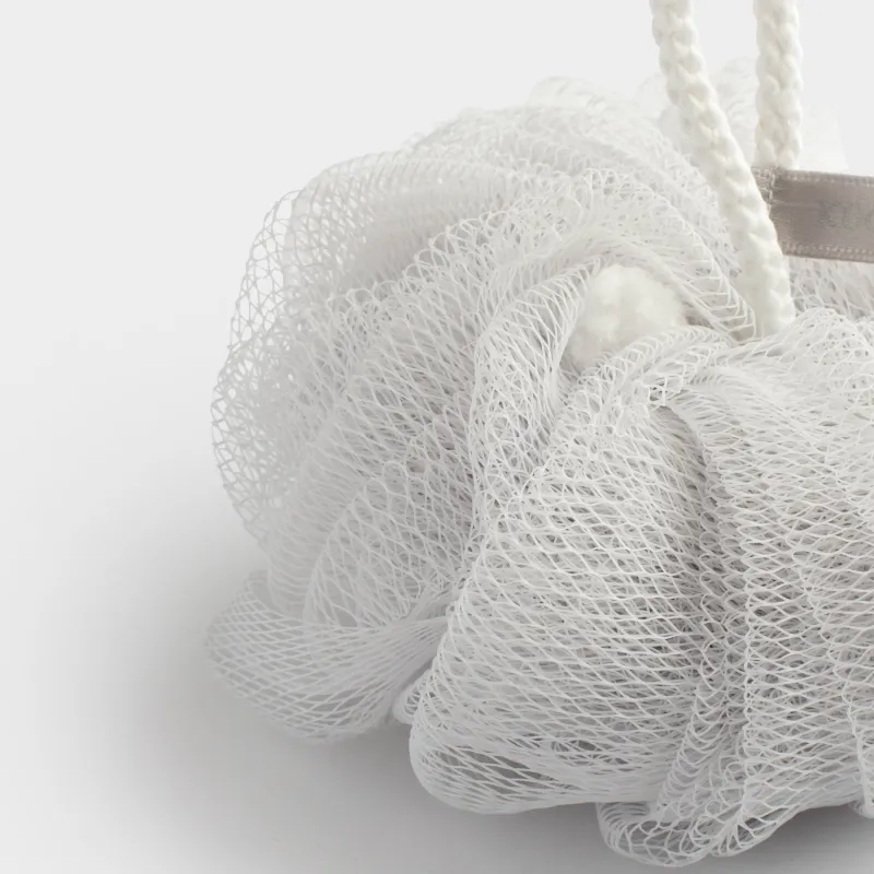 Мочалка для мытья тела, 13 см, полиэтилен, серо-голубая, Бант, Unique spa, image-1