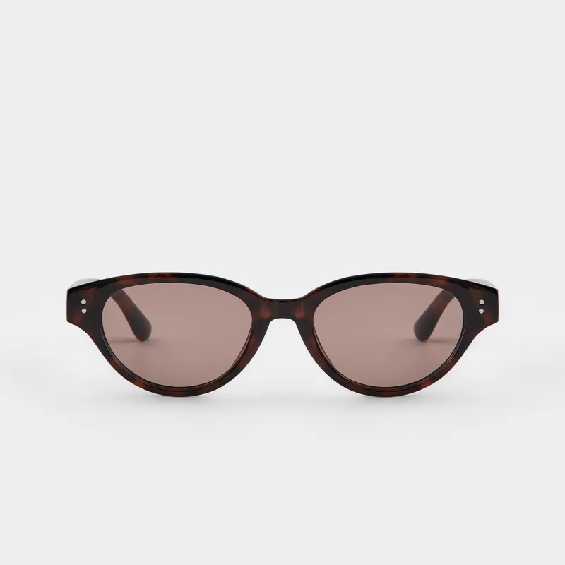 Очки солнцезащитные, пластик, черепаховые, Кошачий глаз, Eyewear