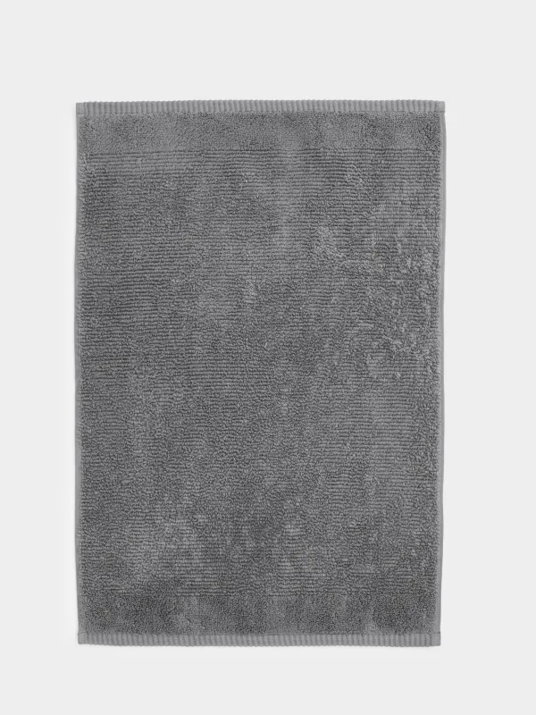 Полотенце, 40х60 см, хлопок, темно-серое, Terry cotton, image-3