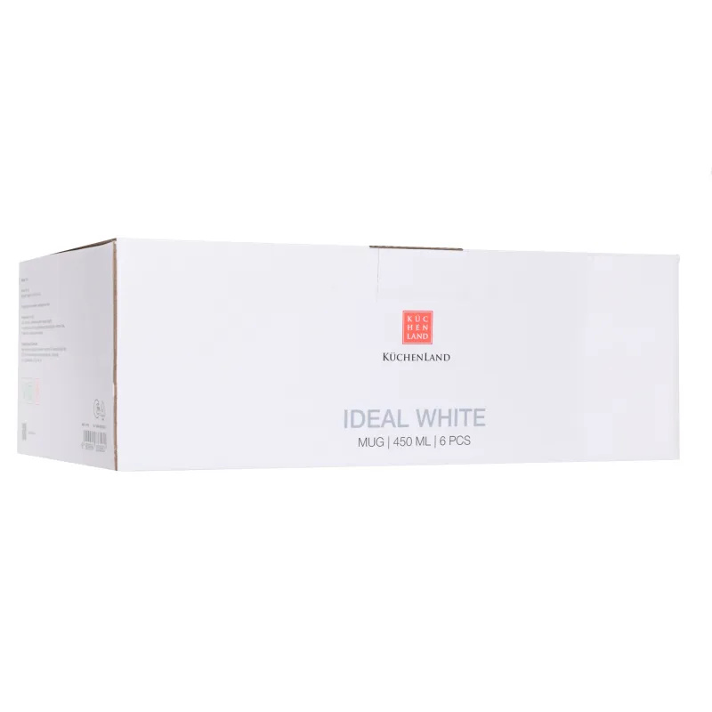 Кружка, 450 мл, 6 шт, фарфор F, белая, Ideal white, image-3
