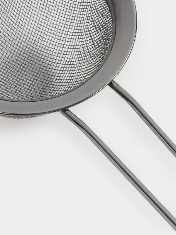 Сито, 19 см, с ручкой, сталь, темно-серое, Titanium, image-3