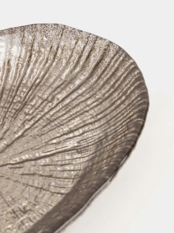 Блюдо, 21х13х2 см, стекло, овальное, коричневое, Raisen, image-3