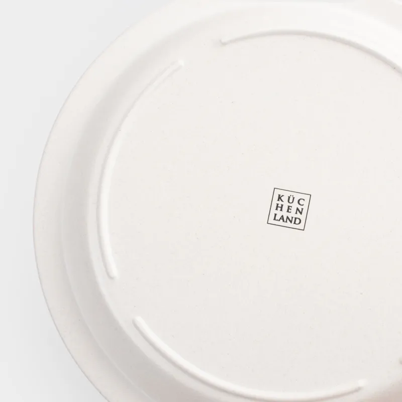 Тарелка закусочная, детская, 21 см, бамбук, розово-зеленая, Девочка в платье, Sweet loli, image-3