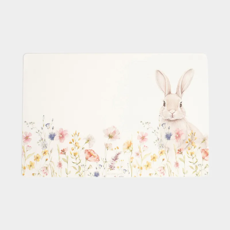 Салфетка под приборы, 30x45 см, Кролик в цветах, Rock print
