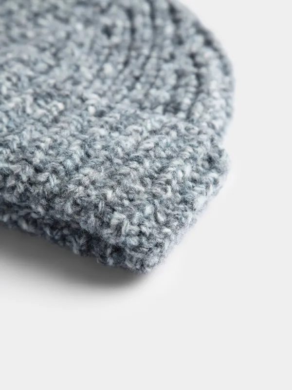 Вязаная шапка с добавлением шерсти Knitting fuzz, image-1