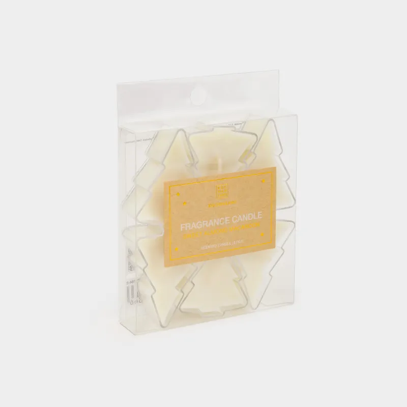 Свеча ароматическая, 5 см, 6 шт, Sweet Almond Macaroon, Елки, Fragrance candle, image-5