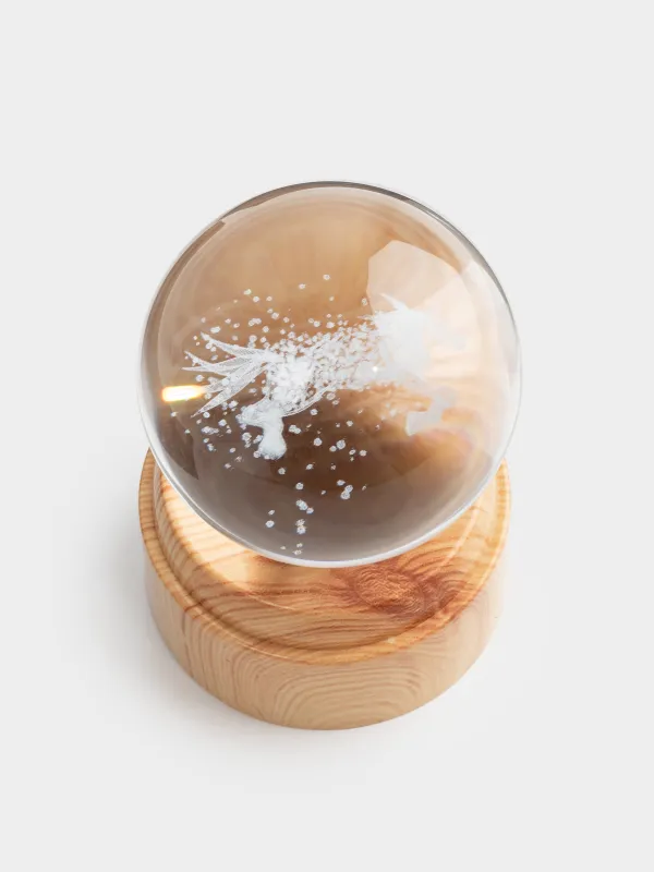 Светильник декоративный, 13 см, с подсветкой, вращающийся, стекло/пластик, Конь, Illumination, image-2