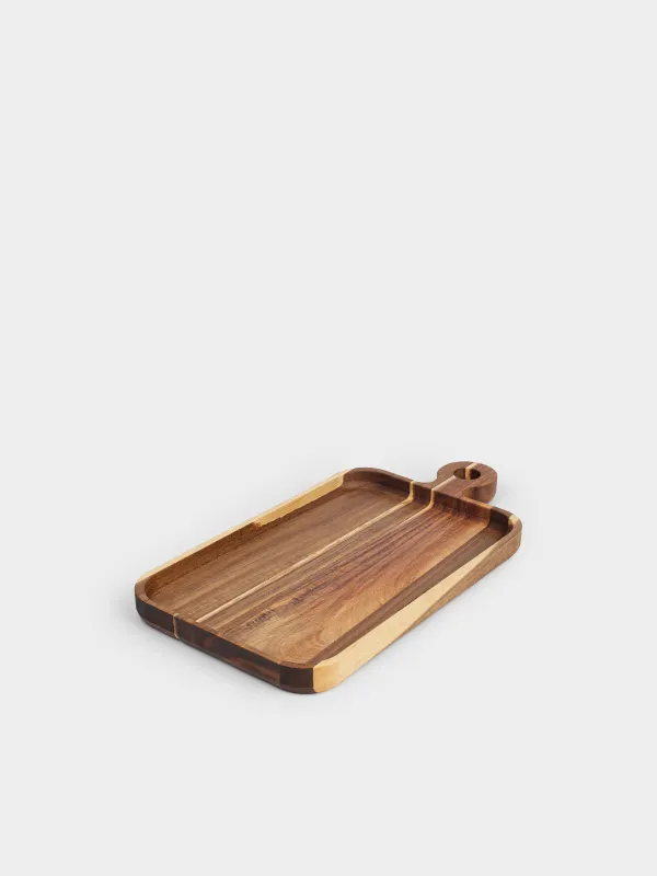 Блюдо сервировочное, 38х20 см, с ручкой, Noble tree, image-0