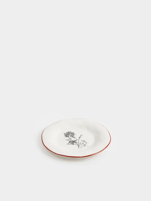 Тарелка закусочная, белая, Floria graphic, image-1