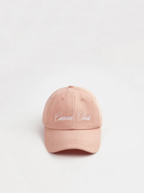 Бейсболка, 57 см, единый размер, хлопок, розовая, Casual club, Shore, image-0