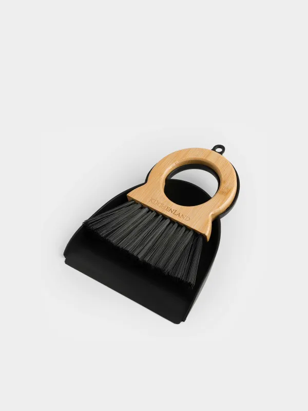 Щетка для мусора с совком, 20 см, с круглой ручкой, Black clean, image-1