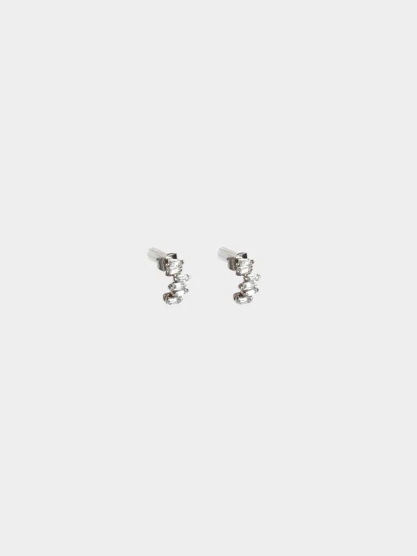 Серьги-пусеты, 2 шт, Кристаллы, Jewelry crystal, image-1