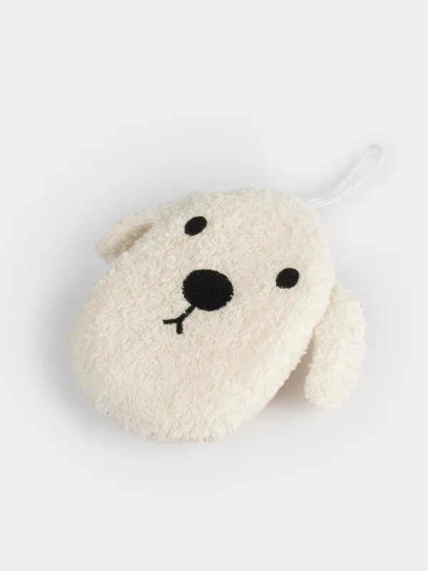 Мочалка для мытья тела, 11х13 см, полиэстер/поролон, Dog, image-1