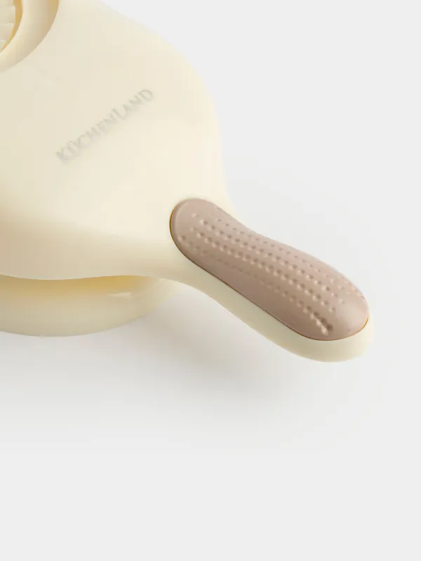 Форма для лепки вареников, 25х10 см, 2 в 1, с ручкой, пластик, бежевая, Bakery, image-2