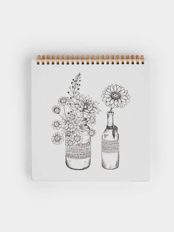 Альбом для раскрашивания, 21х21 см, 24 листа, на кольцах, Романтика, Draw creative, image-3