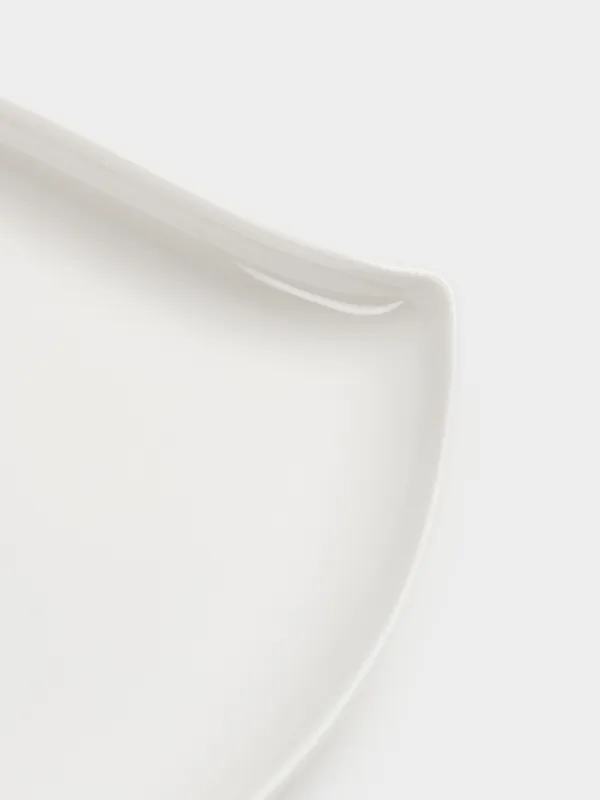 Тарелка обеденная, 27х21 см, фарфор P, белая, Лепесток, Blomblad, image-3