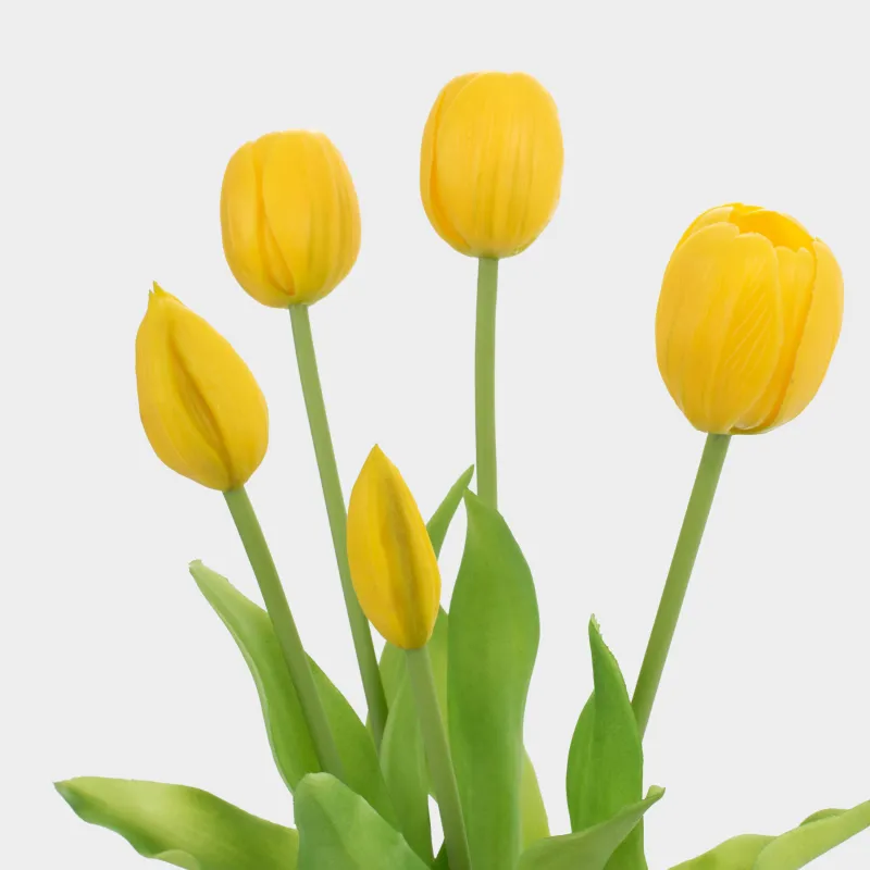Букет искусственный, 39 см, пластик/металл, Желтые тюльпаны, Tulip garden, image-2