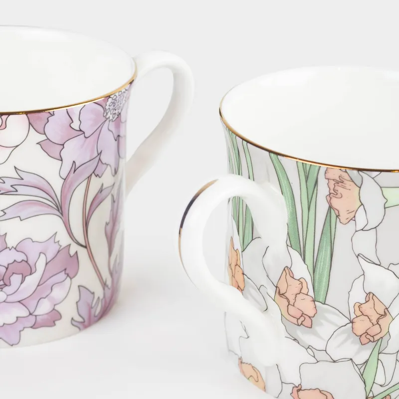 Кружка, 330 мл, 2 шт, Цветы, Surreal, image-6