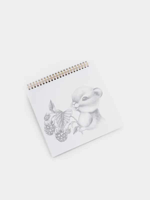 Альбом для раскрашивания, 24 листа, на кольцах, Животные, Draw creative, image-3