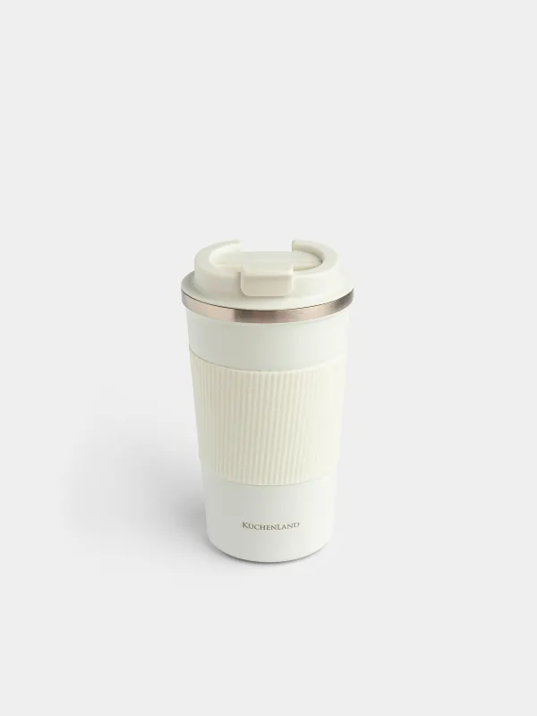 Термокружка, 450 мл, с зарфом, Coffee life, image-0