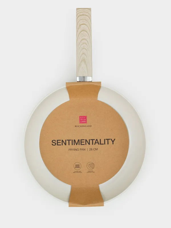 Сковорода, 28 см, с покрытием, алюминий, молочная, Sentimentality, image-6