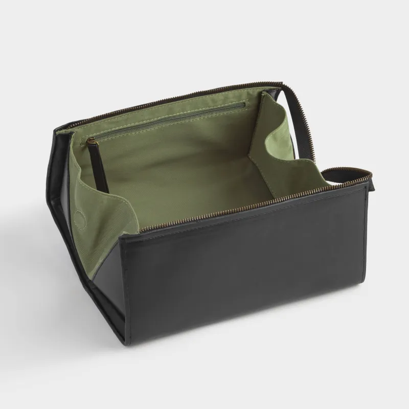 Косметичка, 28х15 см, полиуретан, черная, Force, image-7