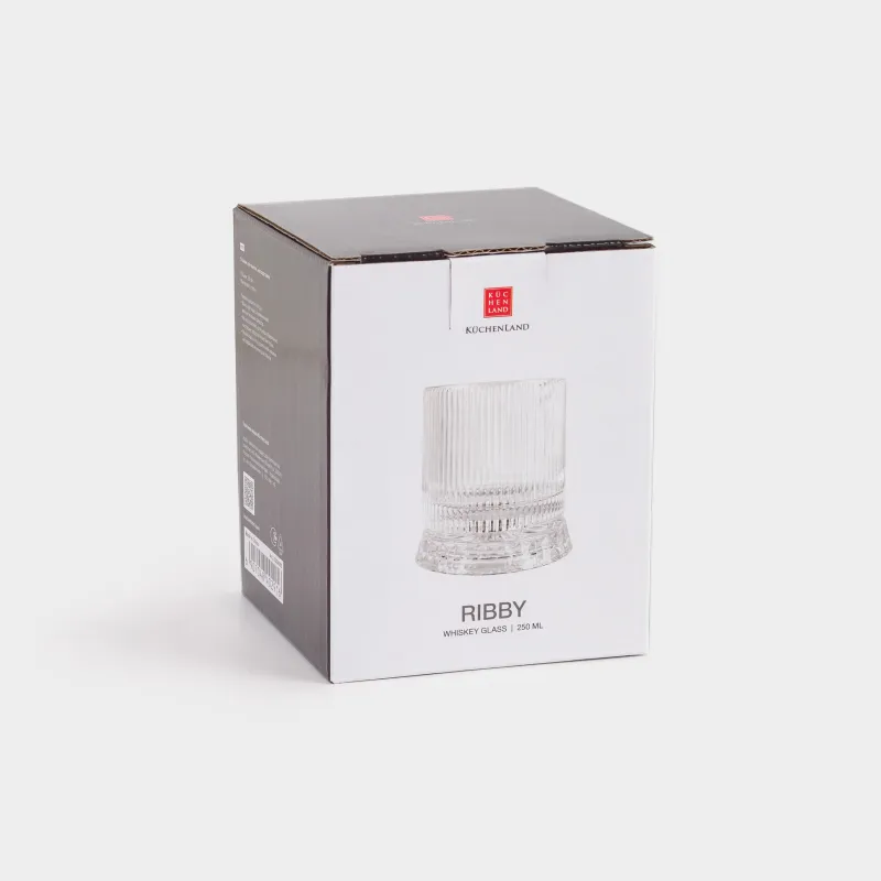 Стакан для виски, 8 см, 250 мл, на подставке, стекло Р, Ribby, image-3