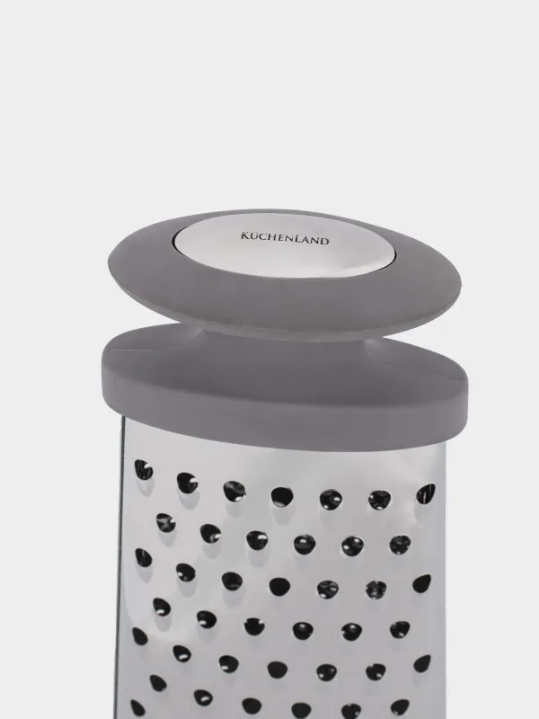 Терка, 23 см, двухгранная, сталь/пластик, серая, Thin, image-1