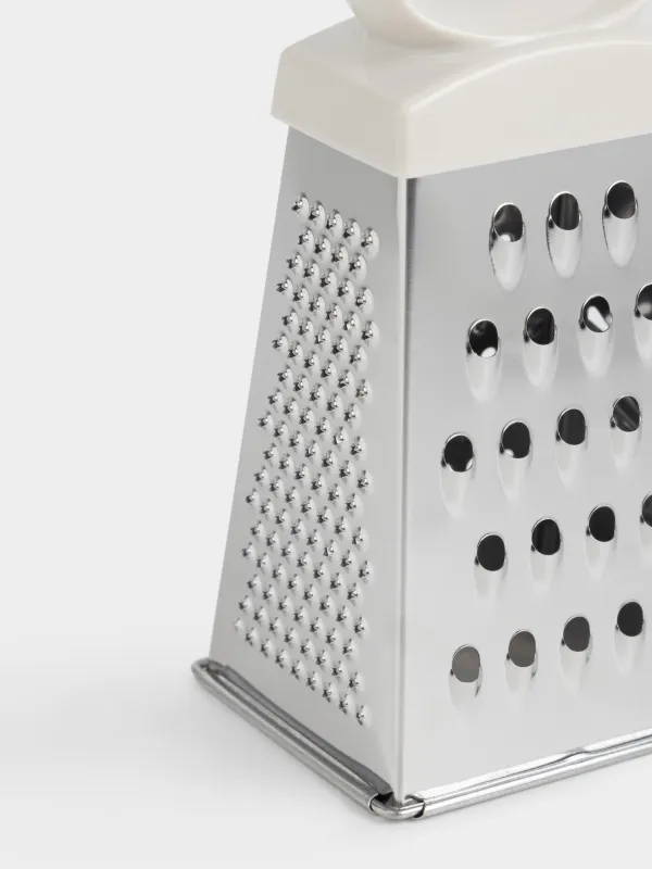 Терка, 13 см, четырехгранная, сталь/пластик, молочная, Soft kitchen, image-2