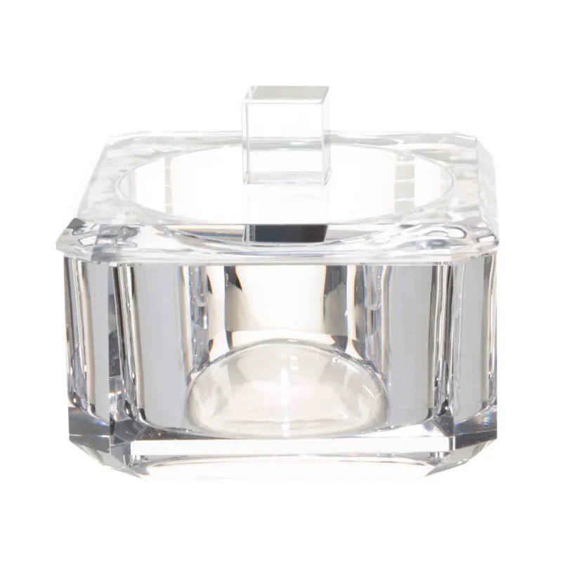 Шкатулка для ванной, 10х10 см, стекло, квадратная, Грани, Shower Crystal Glance, image-1