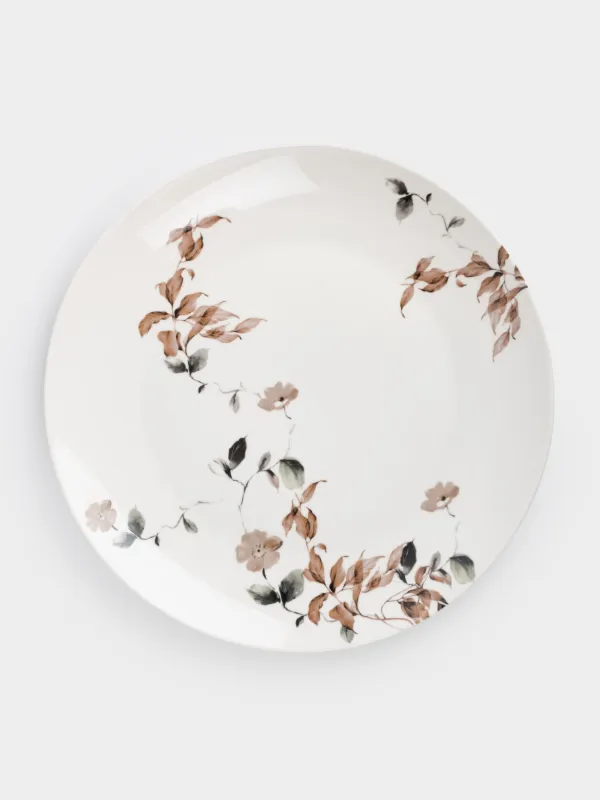 Тарелка обеденная, 27 см, фарфор N, Осенние цветы, Refined floral, image-0