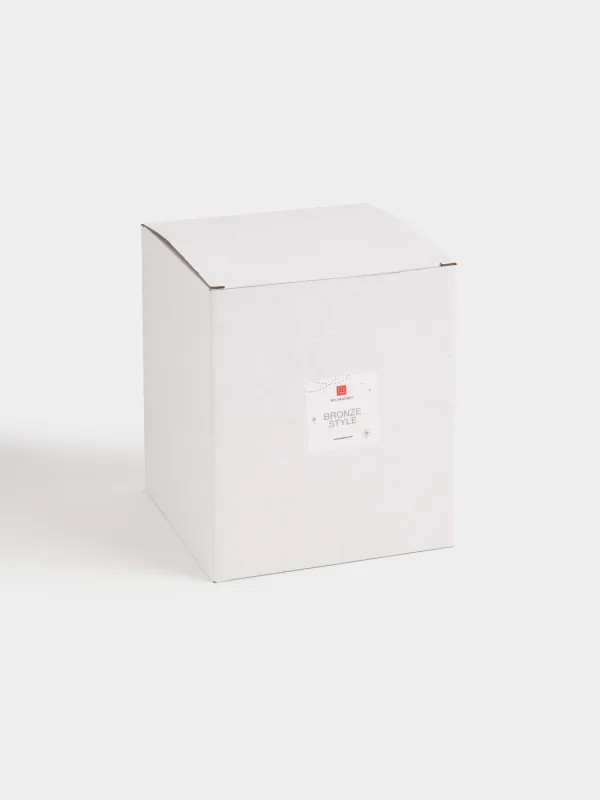 Статуэтка с подсветкой, 15 см, вращающаяся, стекло/пластик, шампань, Елочный шар, Patina, image-4