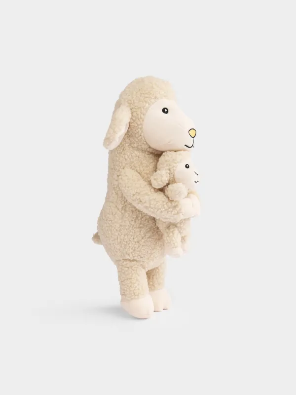 Игрушка, 35 см, мягкая, Овечка с ягненком, Lamb toy, image-2