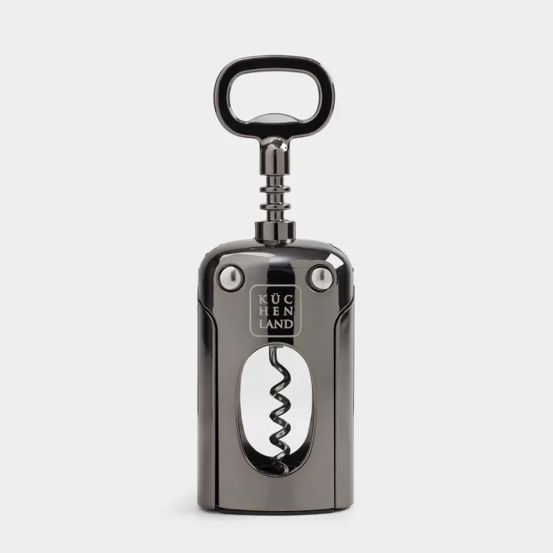 Штопор рычажный, 18 см, металл, темно-серый, Titanium, image-1