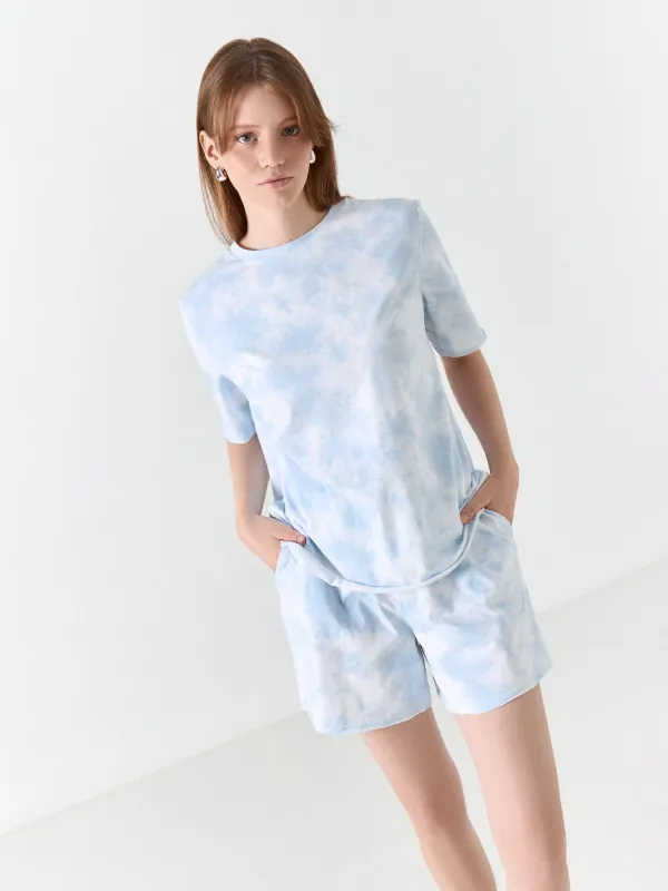 Футболка домашняя, голубая, Jocelyn, image-6