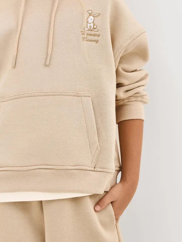 Худи детское, для девочек, бежевое, Abia, image-2