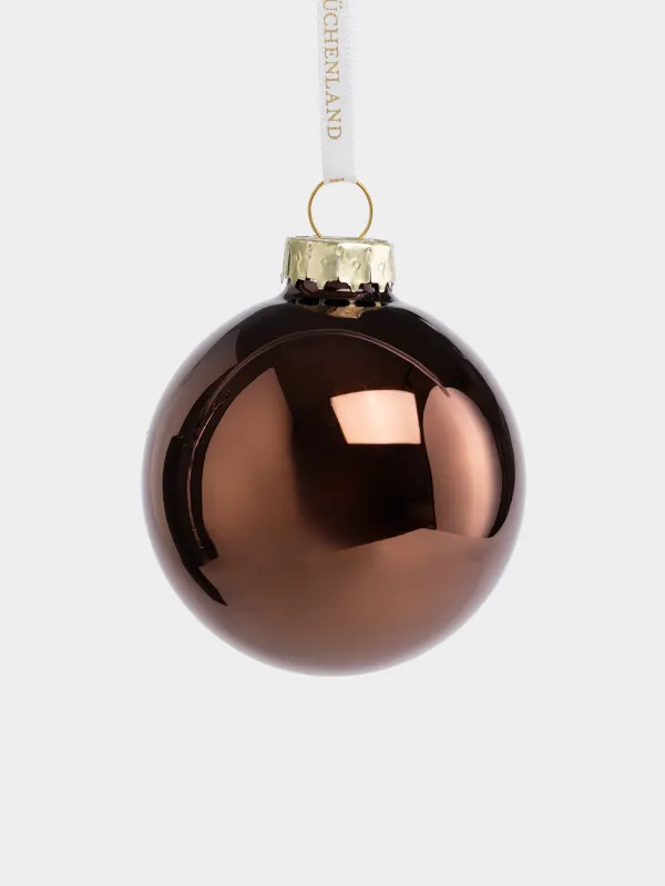 Игрушка елочная, 6 см, 6 шт, Шар, Ball sparkle, image-1