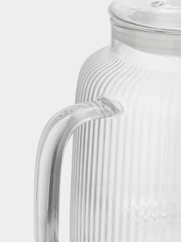 Чайник заварочный, 1,8 л, стекло Б/сталь, Ribby, image-3