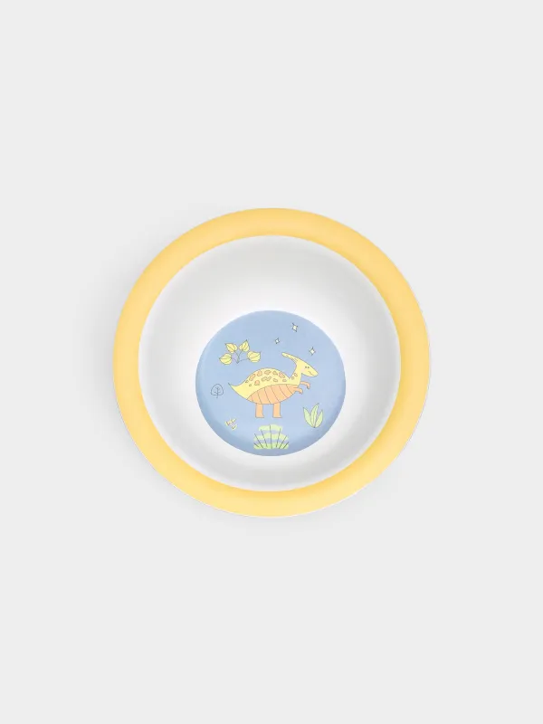 Тарелка суповая, 15х4 см,  Динозавр, Dino, image-1