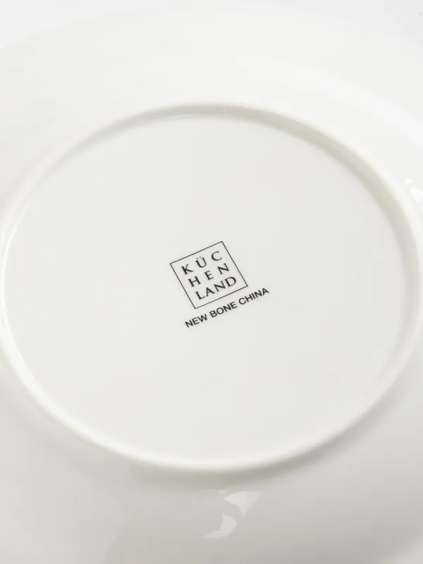 Сервиз обеденный, 6 перс, 18 пр, фарфор N, бело-зеленый, Зимний букет, Winter lace, image-5