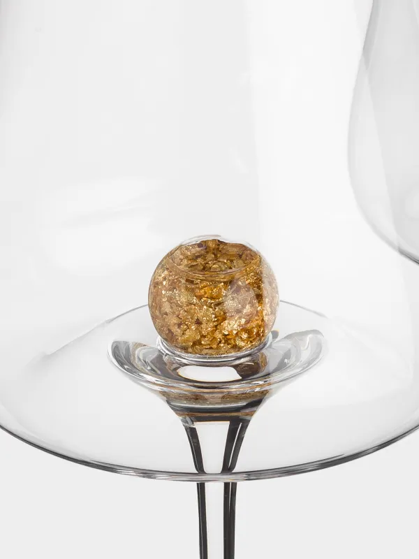 Бокал для красного вина, 450 мл, 2 шт, кристальное стекло, Янтарный шар, Sorento globular, image-7