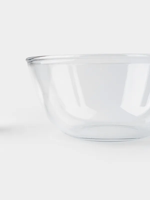 Салатник, 23 см, 2,7 л, 3 пр, с ложкой/вилкой, стекло Б/сталь, Clear, image-1