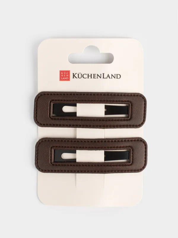 Заколка для волос, Basic Leather, image-3