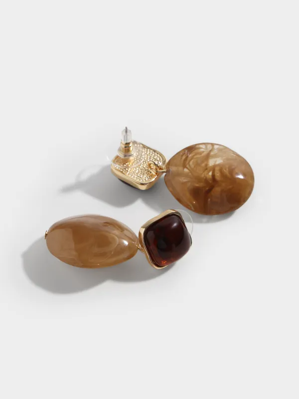 Серьги-пусеты, Mineral, image-2