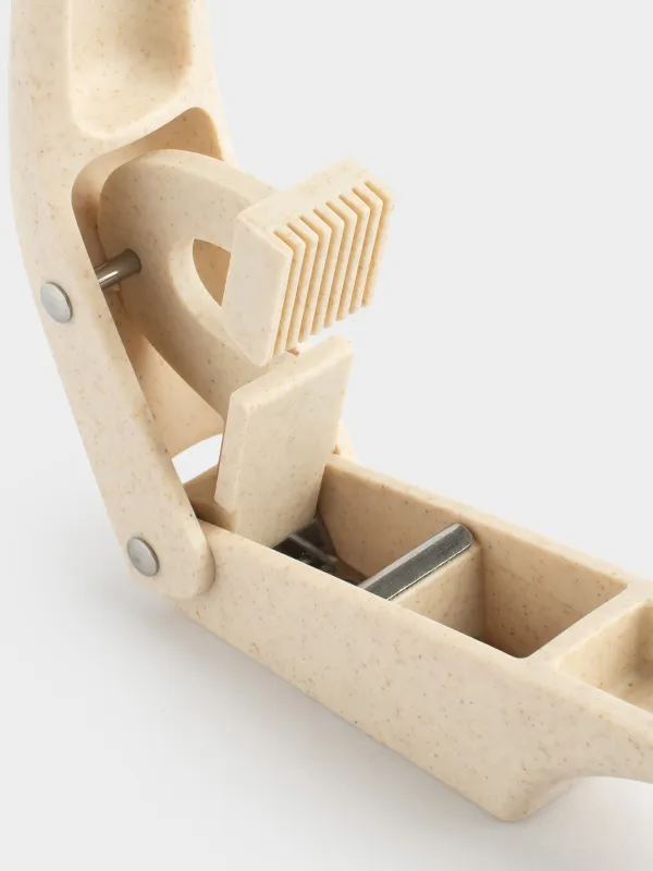 Пресс для чеснока, 19 см, 2 в 1, пластик/сталь, бежевый, в крапинку, Soft speckled, image-6