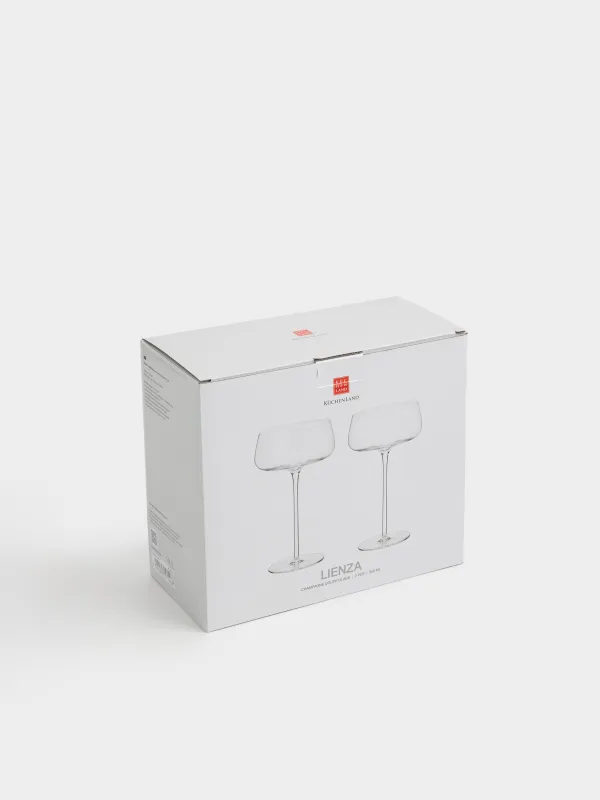 Бокал-креманка для шампанского, 350 мл, 2 шт, кристальное стекло, Lienza, image-4