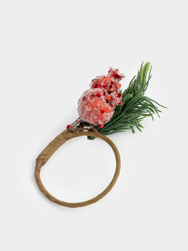 Кольцо для салфеток, 5 см, пластик/бумага, Гранаты, Fruit decor, image-1